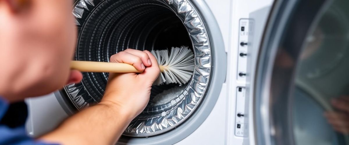 Professional dryer vent cleaning service